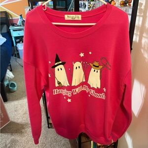Hot Pink Ghostie Sweatshirt
